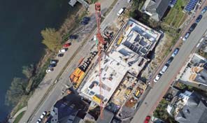 Luftbild Uferpark Cochem von Zenz Massivhaus 